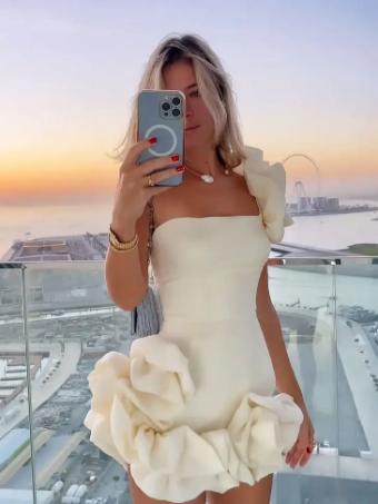 Babetique Style #Janna Dress #0 default Ivory thumbnail